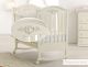 Schaukelwiege / Babybett Pregio von Azzurra-Antik-Weiß