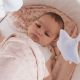 Babydecke mit Lochstrickmuster aus Bambus